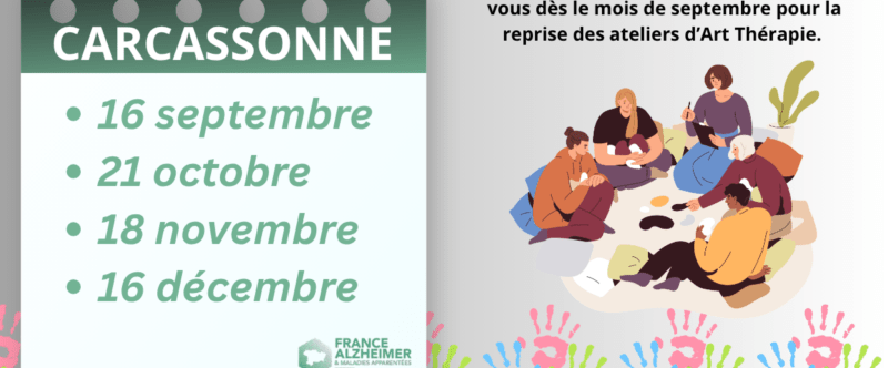 PAUSE ESTIVALE ET REPRISE DES ATELIERS D’ART THERAPIE EN SEPTEMBRE