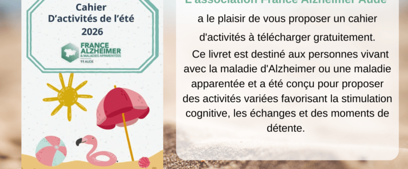 CAHIER D&rsquo;ACTIVITÉS ÉTÉ 2026 : À TÉLÉCHARGER GRATUITEMENT.