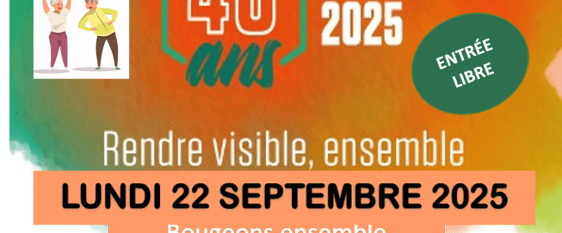 40eme Journée mondiale Alzheimer – Jonzac