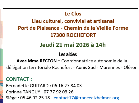 Café mémoire Rochefort 21 mai 2026