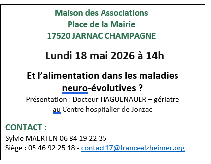 Café mémoire Jarnac-Champagne 18 mai 2026