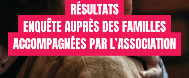 Résultats enquête auprès des familles accompagnées par l’association