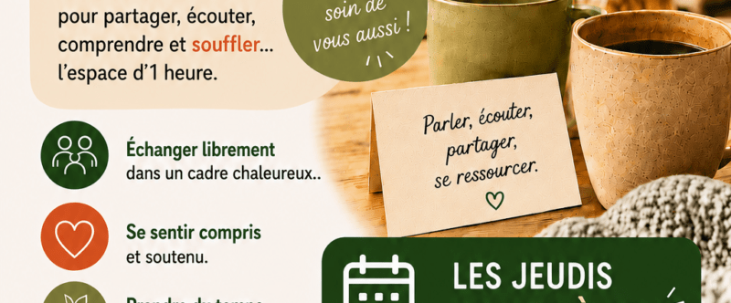 ☕ Café Papote : un temps d’échange pour les aidants
