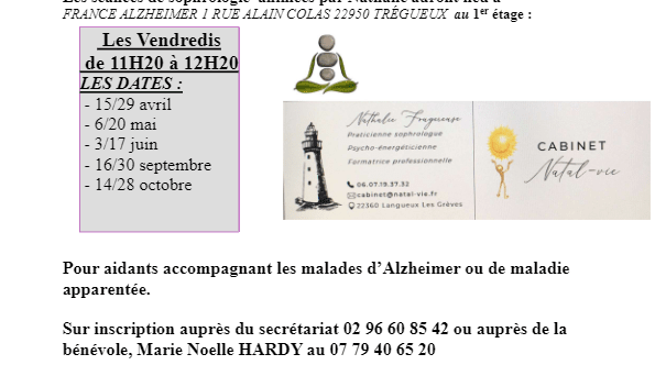 Séances de Sophrologie