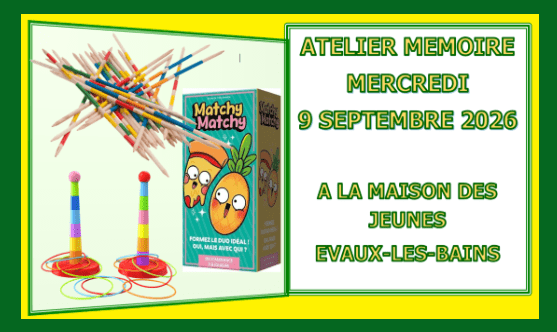 ATELIER MEMOIRE DU 9 SEPTEMBRE 2026