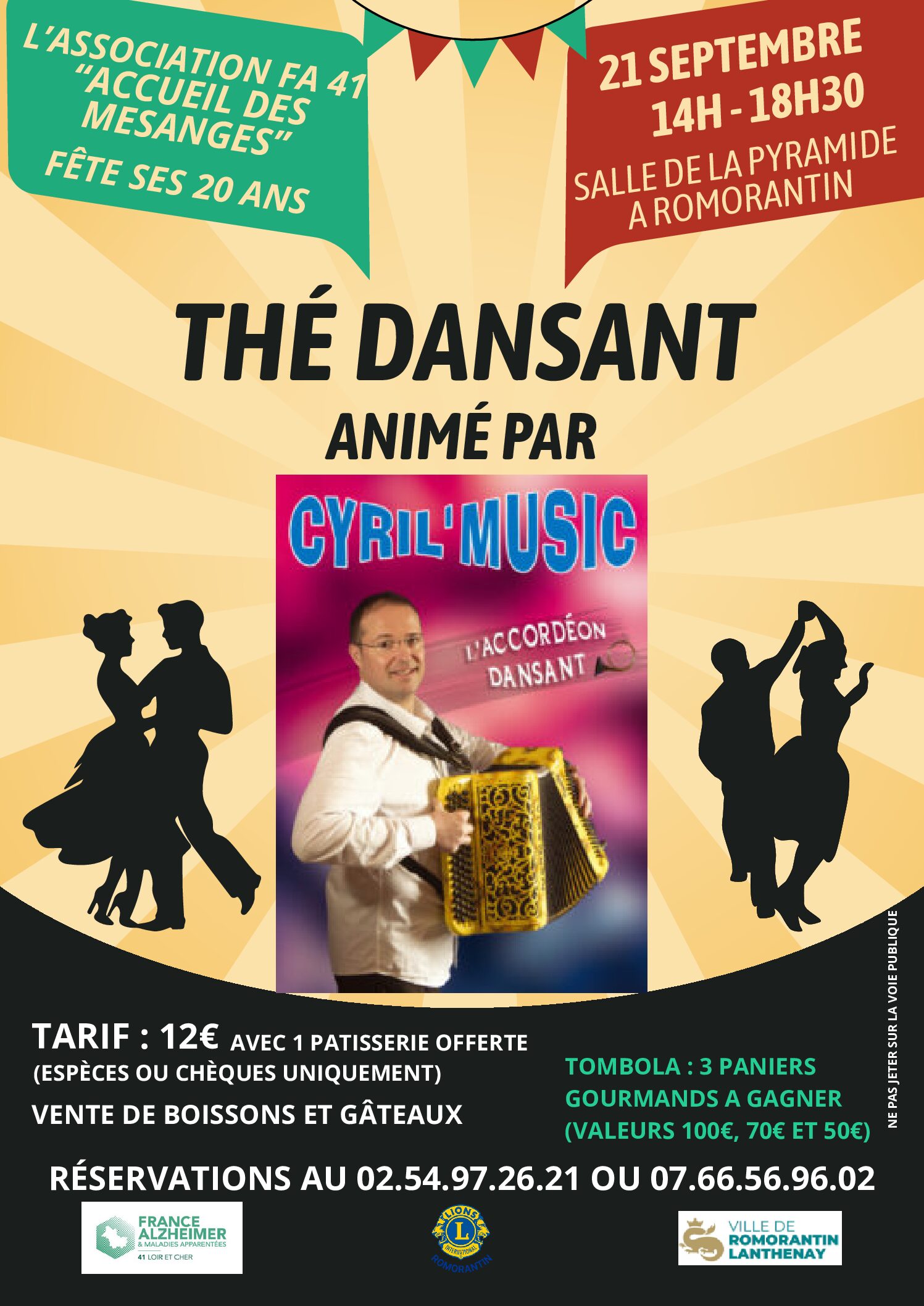 Thé dansant le 21/09/26 à la Pyramide