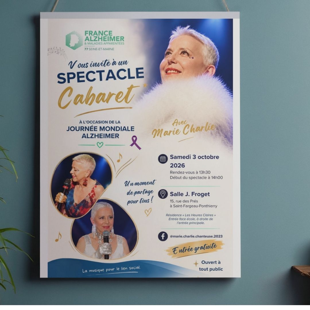 Affiche du cabaret - Journée Mondiale Alzheimer